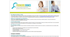 Desktop Screenshot of premierssignes.ctreq.qc.ca